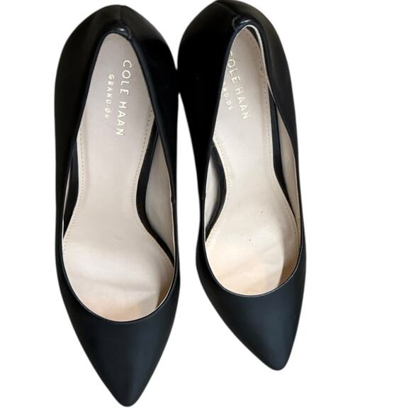 COLE HAAN Black Heel Pumps SZ 8B - Picture 4 of 11